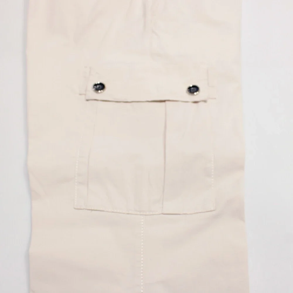 Meyer M5 NWT Cargo / Casual Pants Size 34 US In Solid Beige Cotton Blend Stretch